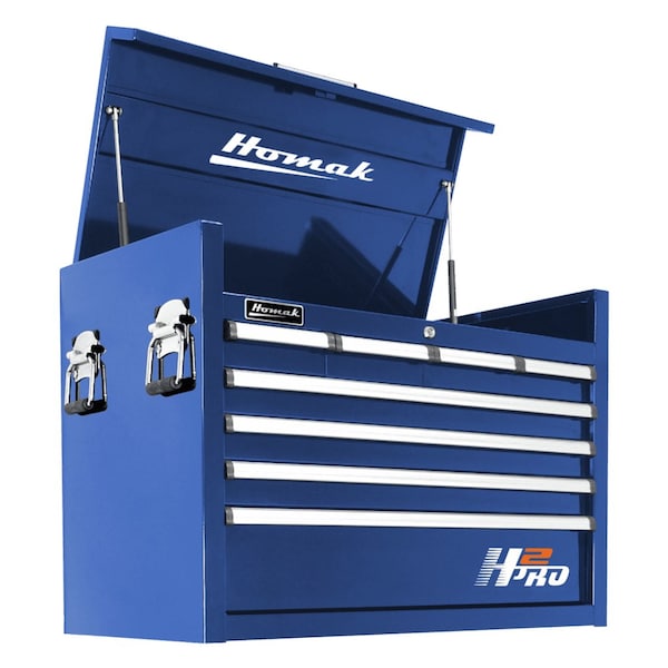 Homak 36in H2Pro Series 8 Drawer Top Chest - Blue BL02036081 - main